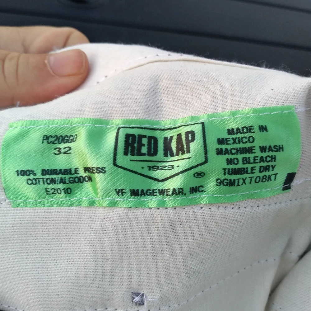 NWT Khaki Red Kap Work Pants 32W, 32L, 32/32, Utility - Picture 6 of 9